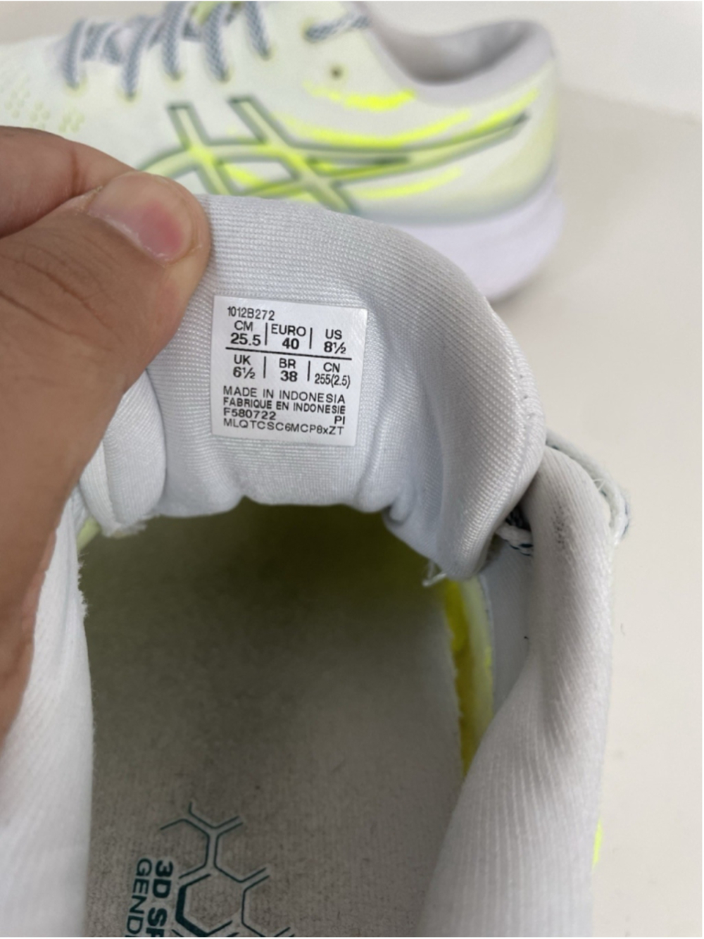 Asics Gel Kayano 29 Running Shoes Women’s 8.5 White Velvet Pine Sneakers - Picture 15 of 15
